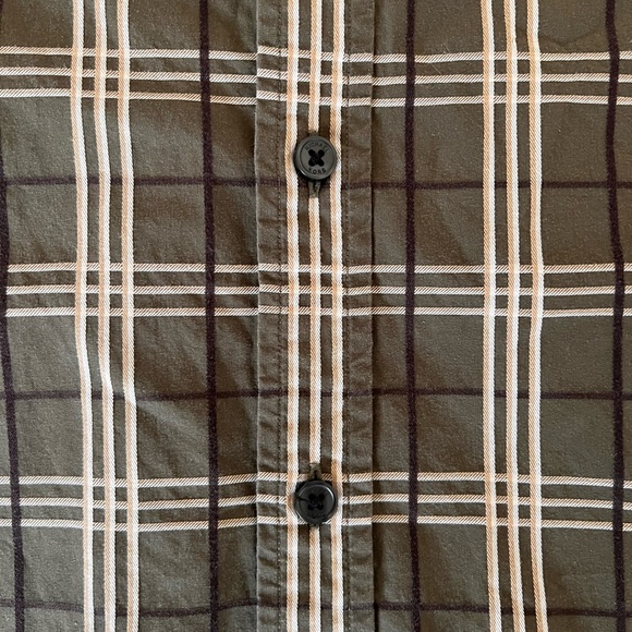 Michael Kors Button Down Plaid Long Sleeve Shirt - Picture 5 of 6